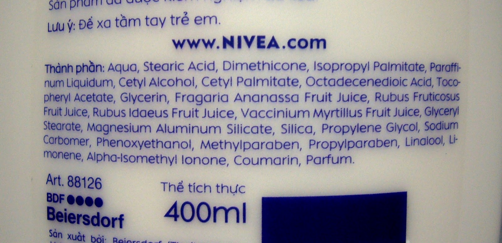 Sleepy Beauty Nivea Whitening Night Body Lotion