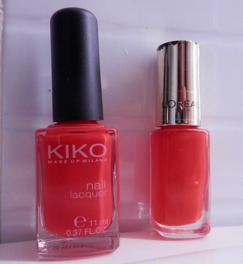 comparariva pintauñas. comparacion esmaltes uñas, kiko, loreal, comparacion calidad-precio