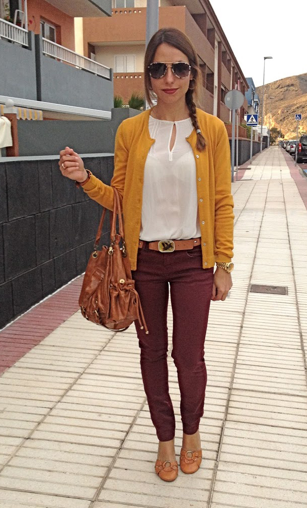 stunning outfit rojo y marron o
