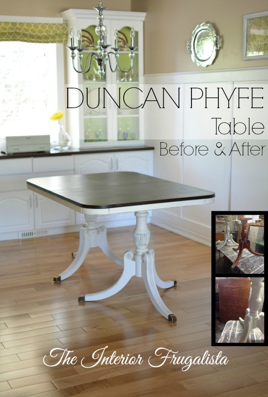 Duncan Phyfe Dining Table Makeover The Interior Frugalista