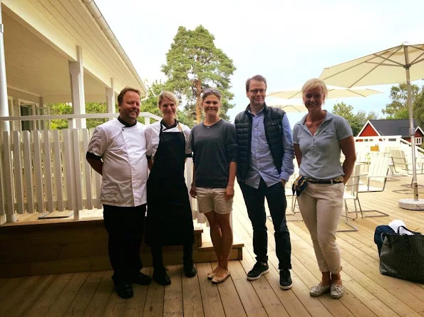 Crown Princess Victoria, Prince Daniel, Princess Estelle and Prince Oscar visited Arkösund island hotel restaurant