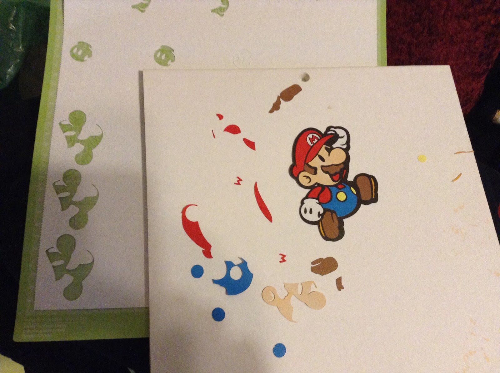 Download Fromm the Heart: Mario card from first svg cut with Cricut ...