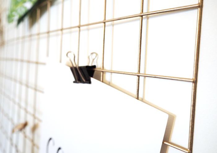DIY | Gold Wire Memo Board How To - Made Up Style