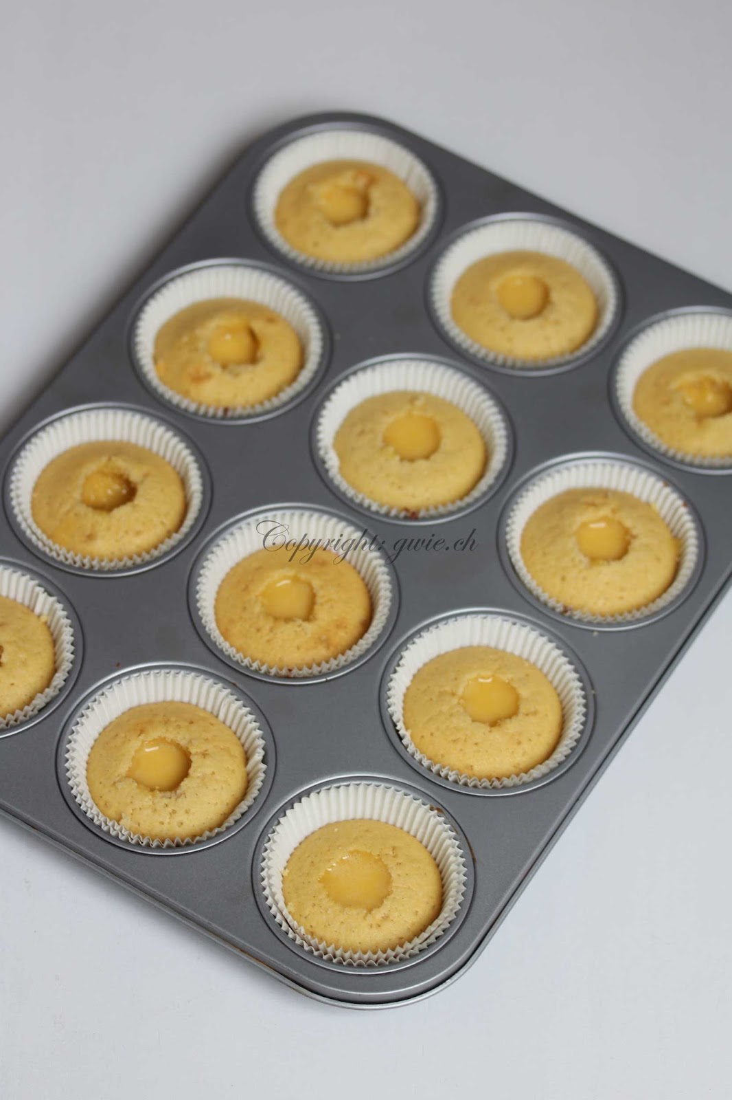 G wie...: Cupcakes mit Lemon Curd Füllung