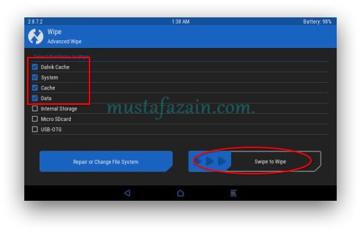 TWRP - Wipe - Cara Update Galaxy Tab P3110 Ke Android 6 Marshmallow