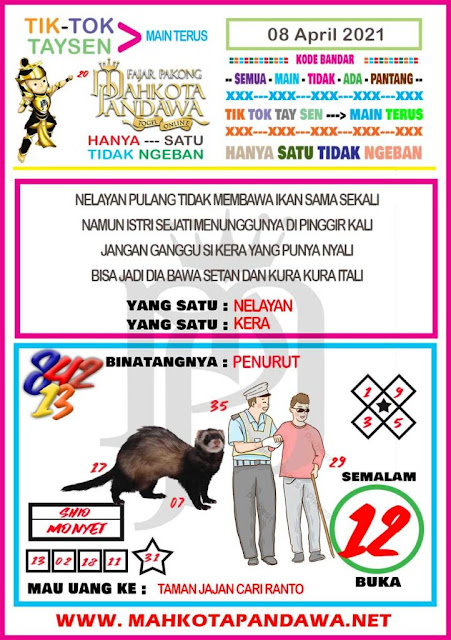 Syair Hk 8 April 2021 - Prediksi Hk Hari Ini - Ubertoto