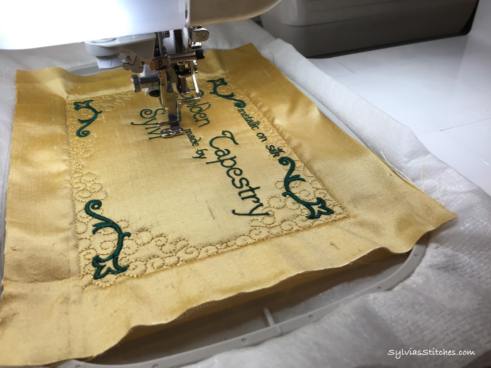 Golden Tapestry Finished! and The Real Cost Sylvia's Stitches