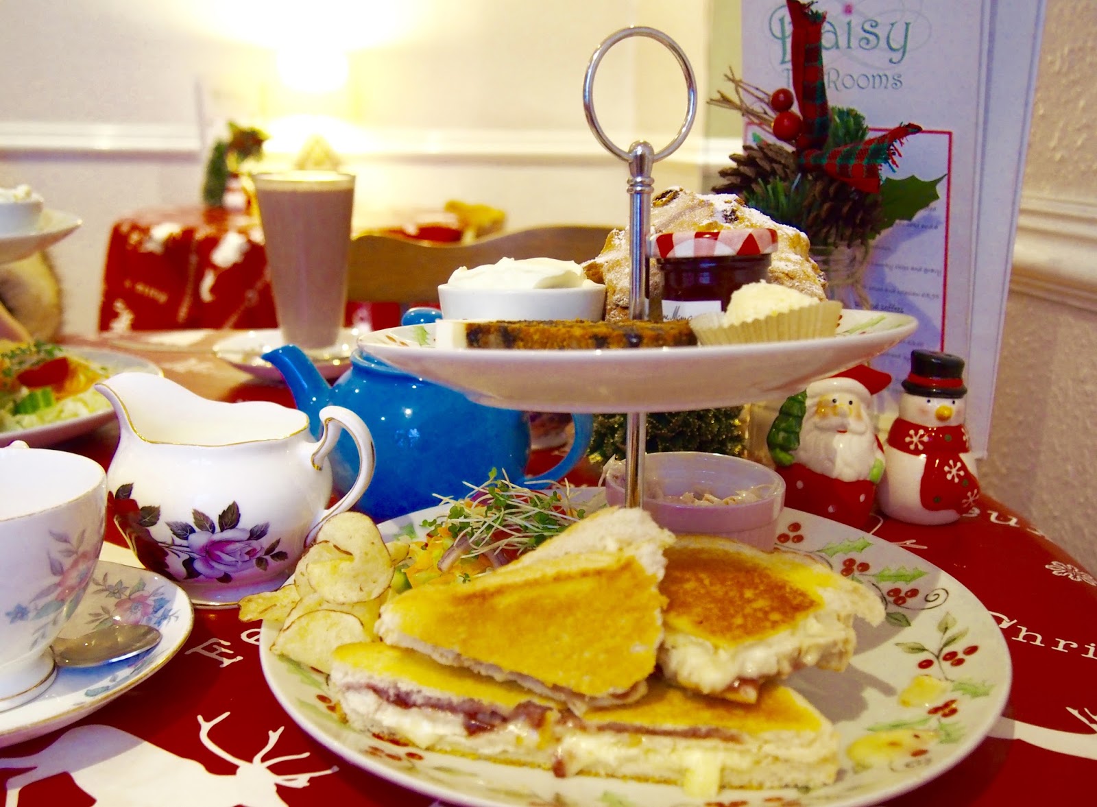 FESTIVE AFTERNOON TEA AT DAISY TEA ROOMS.