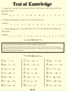 Slavens 7th grade math: TCAP Practice homework due on Monday