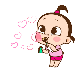 LINE Official Stickers - Naughty Baby Girl G-Bangul Example with GIF  Animation