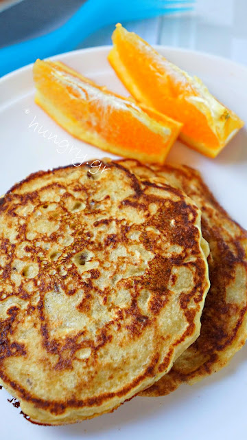 Pancakes με Πορτοκάλι & Νιφάδες Βρώμης