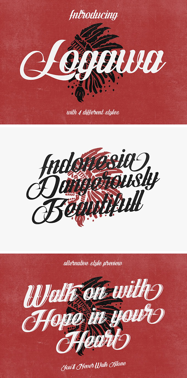 Logawa Script Font 20 Script Font Terbaik 2016 - Logawa Script Font