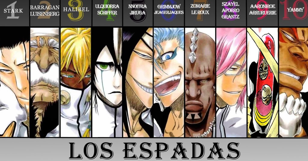 Espadas Personagens de Bleach