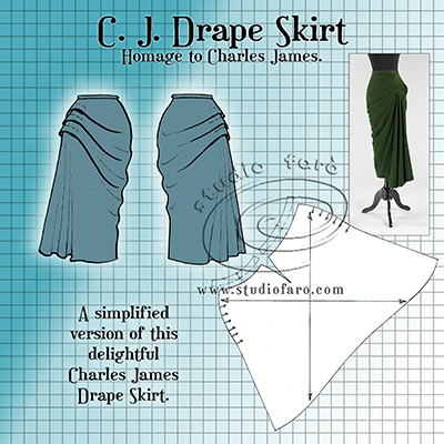 well-suited: Pattern Puzzle - CJ Drape Skirt
