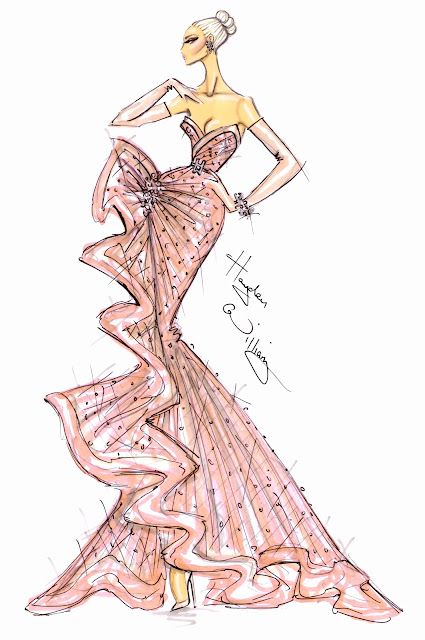 Hayden Williams Fashion Illustrations: Oscars 2013 Couture by Hayden ...