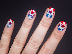 nail nails designs star july 4th tutorial trends easy stenciled fourth stars manicure debut bbq wait chalkboard don girlshue