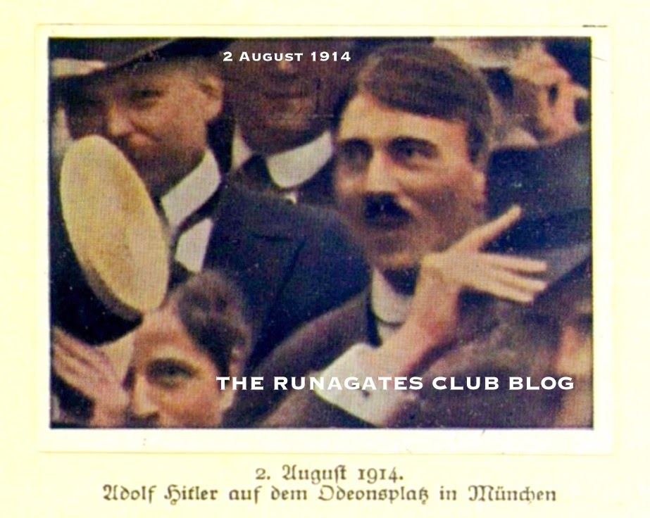 Hitler - the face in the crowd, Munich 1914, tinted