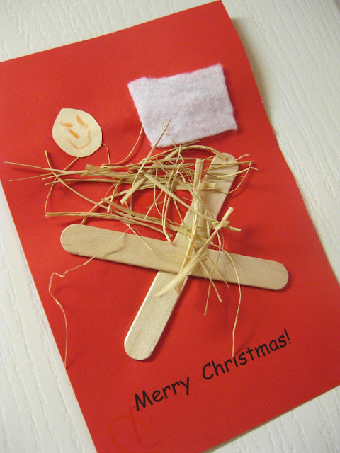 Christmas Card, Popsicle Sticks