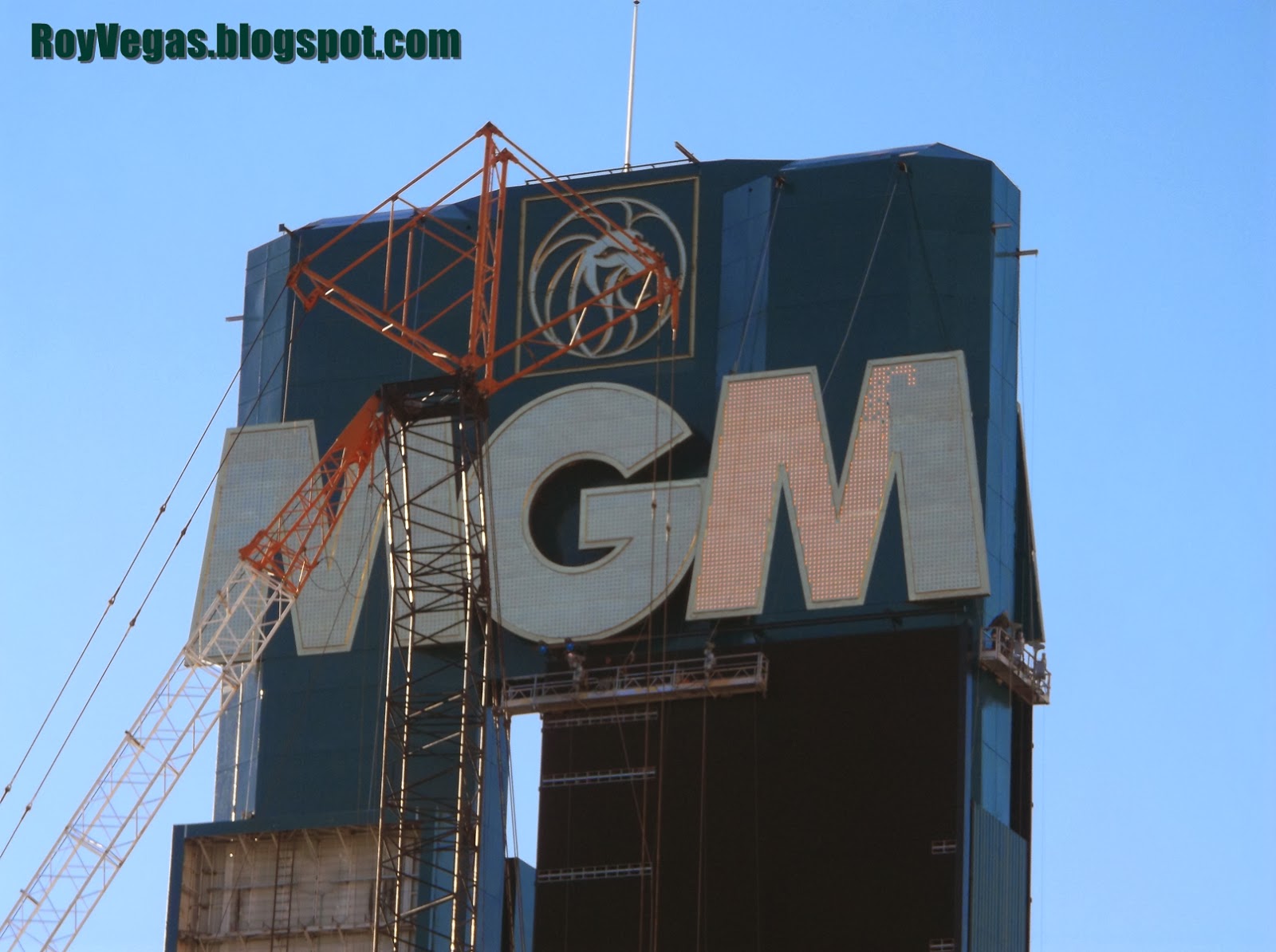 Roy Vegas Las Vegas MGM Grand Sign Renovation