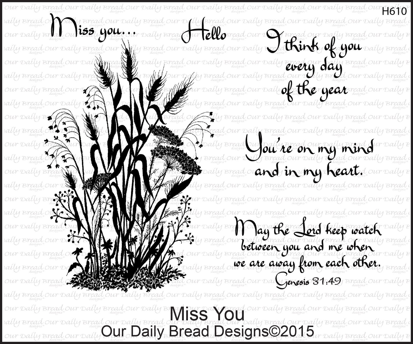 Stamps - Our Daily Bread Designs Miss You