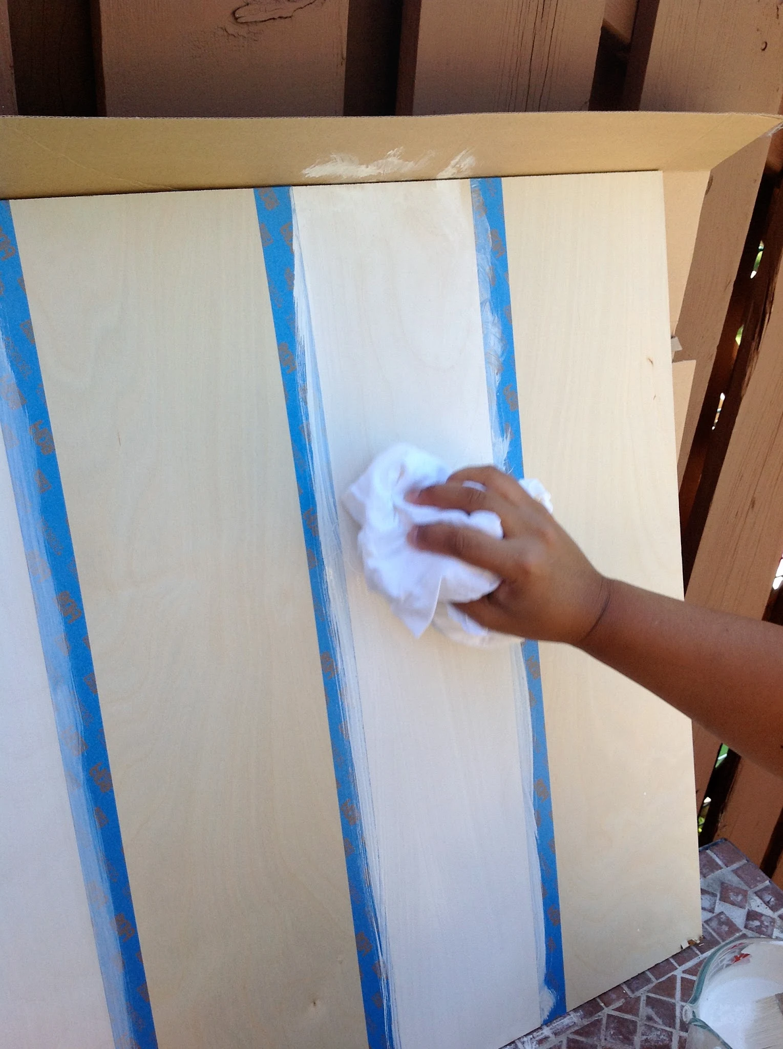 how to whitewash wood walls, plywood wall planks, DIY whitewash application, whitewash shiplap walls