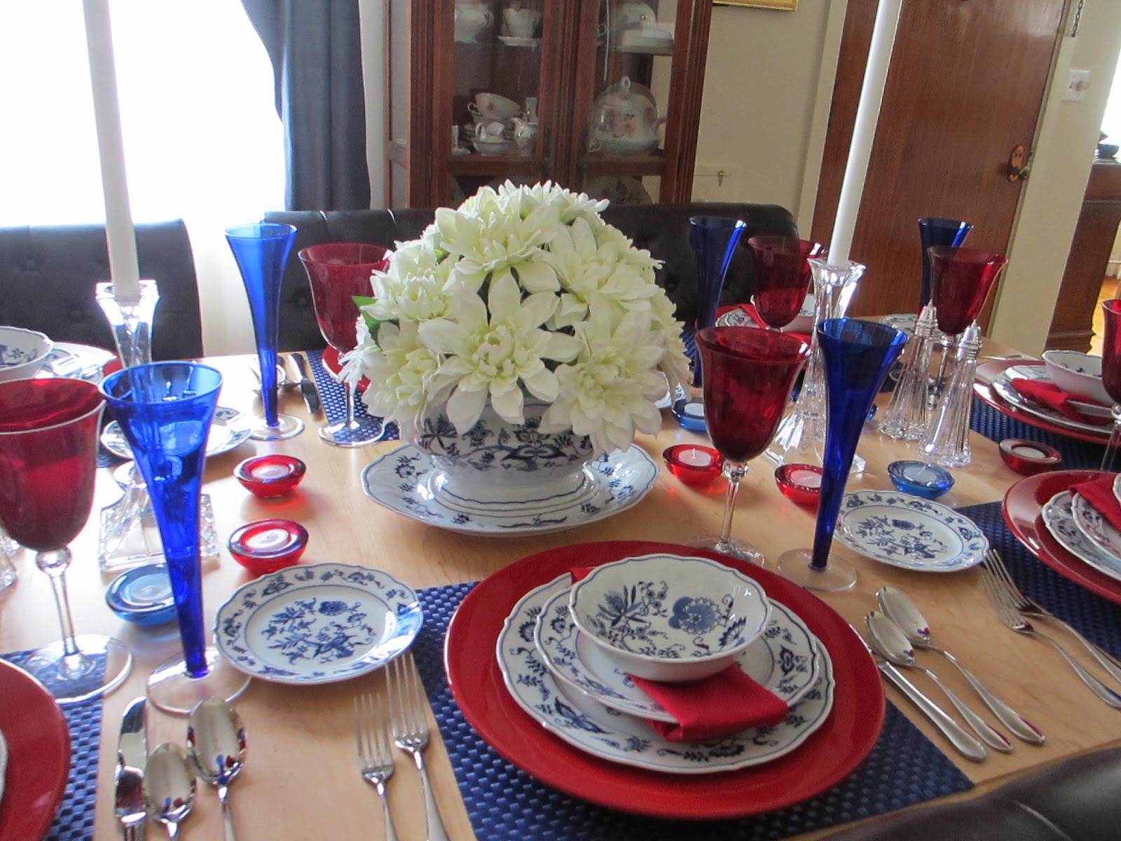 The Guest Blue Danube 4th of July Tablescape