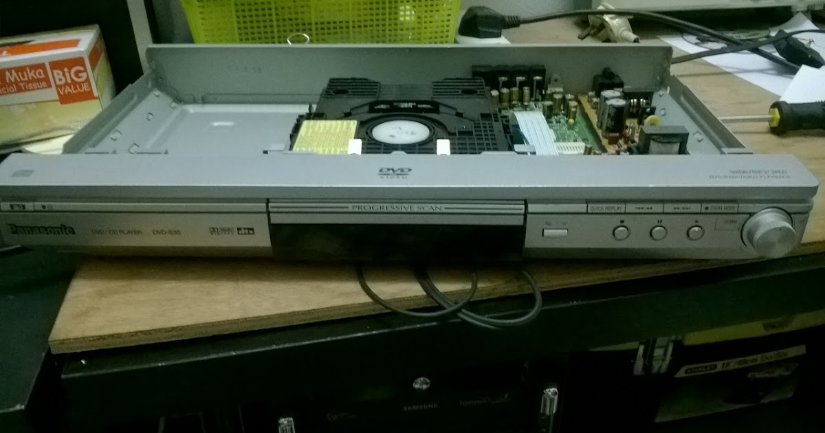 OLD PANASONIC DVD PLAYER DVDS35 NOT WORKING. TROUBLESHOOT THE PROBLEM