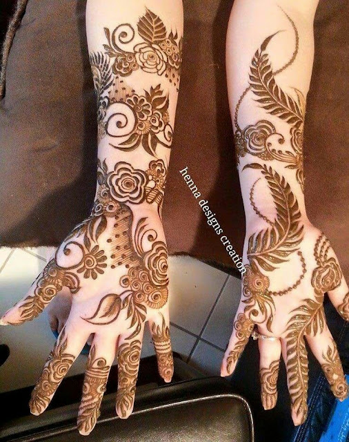 24 Latest Arabic Mehndi Designs for Full Hands || Intricate and Modern ...