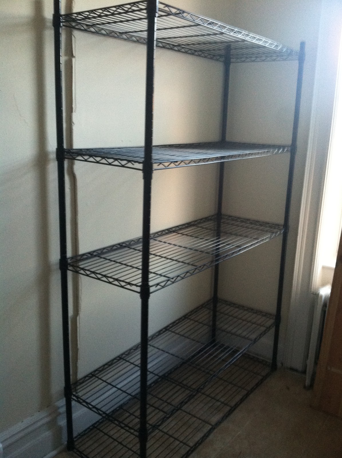 Turning this house... into our home Assemble a Metal Shelving Unit Solo