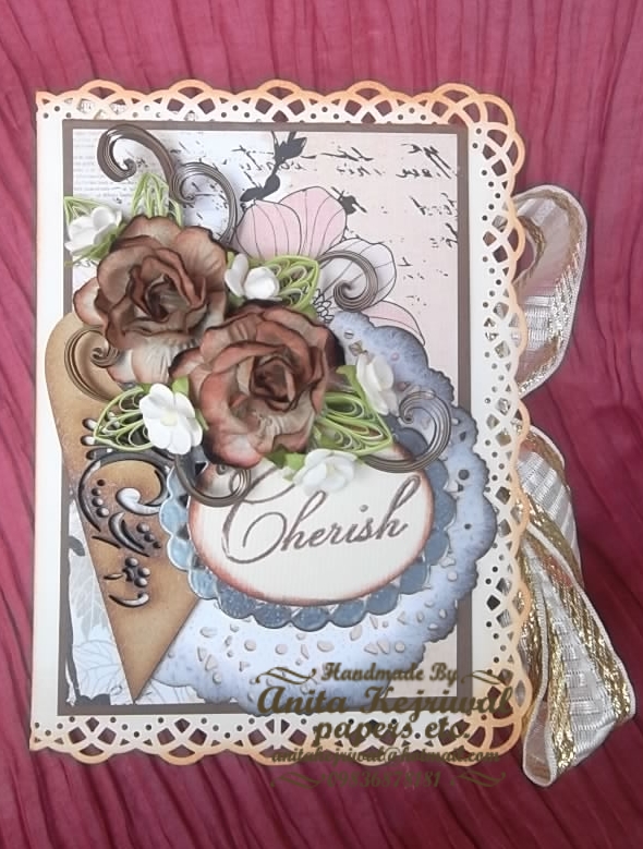 Crafters Corner SHADOW BOX BOOK CARDVINTAGE STYLE