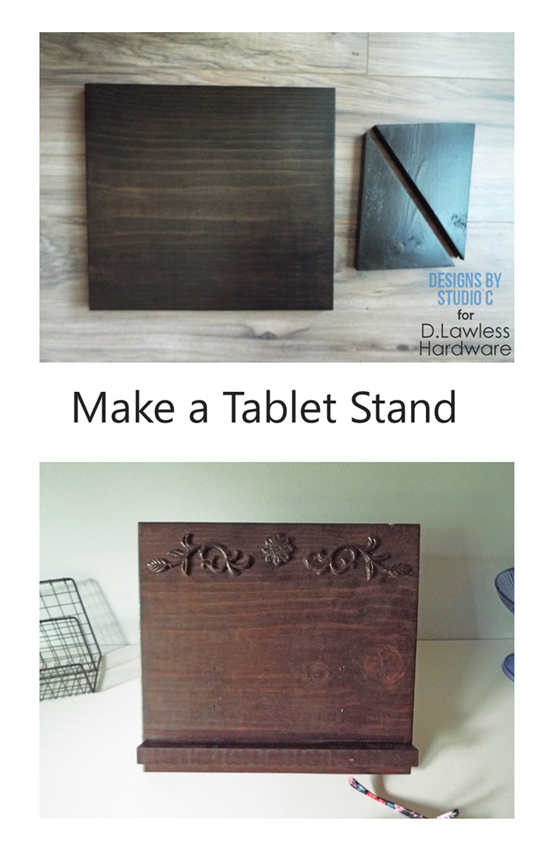 The D. Lawless Hardware Blog How to Build a DIY Tablet Stand