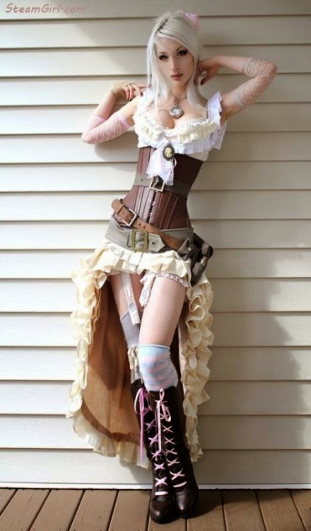 steampunk clothing dress skirt corset sexy