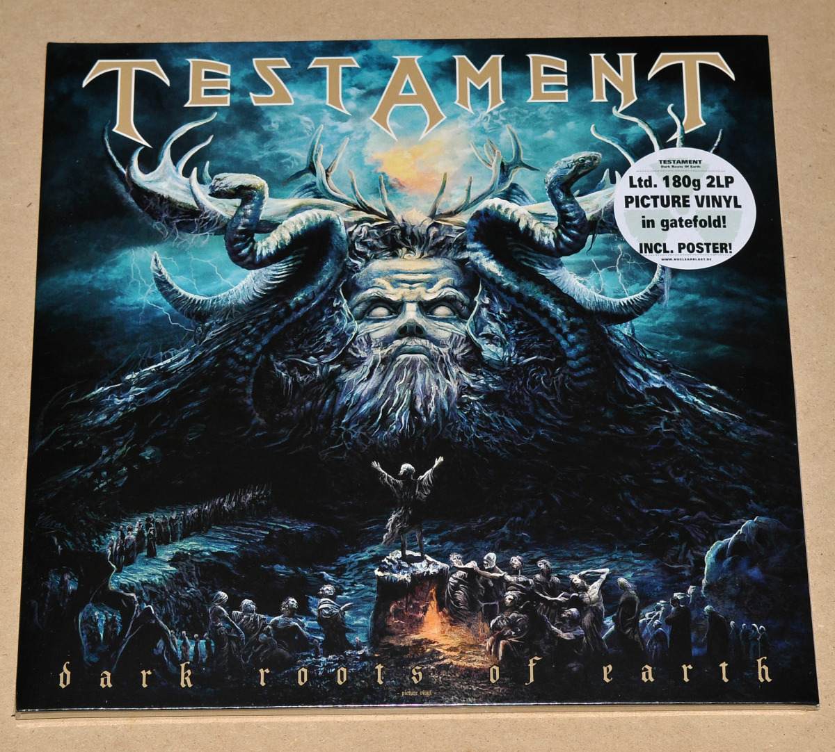 OMISSO RECORDS Testament Dark Roots of the Earth LP duplo Picture Disc