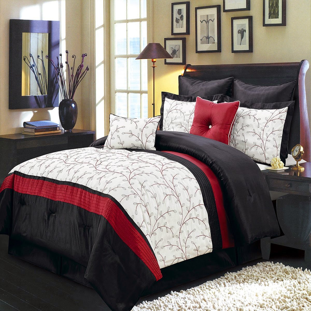 Red White and Black Comforters & Bedding Sets: Bright, Sopshiticated, Alive