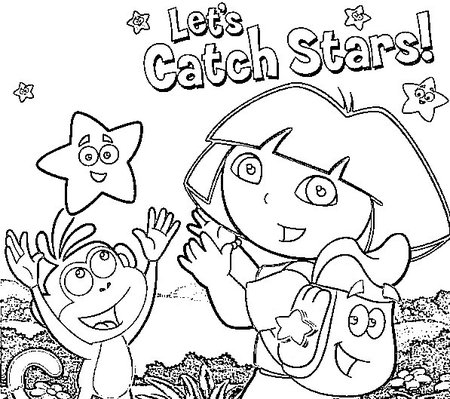 Free Coloring Sheets on Free Coloring Pages Dora The Explorer Drawing    Disney Coloring Pages
