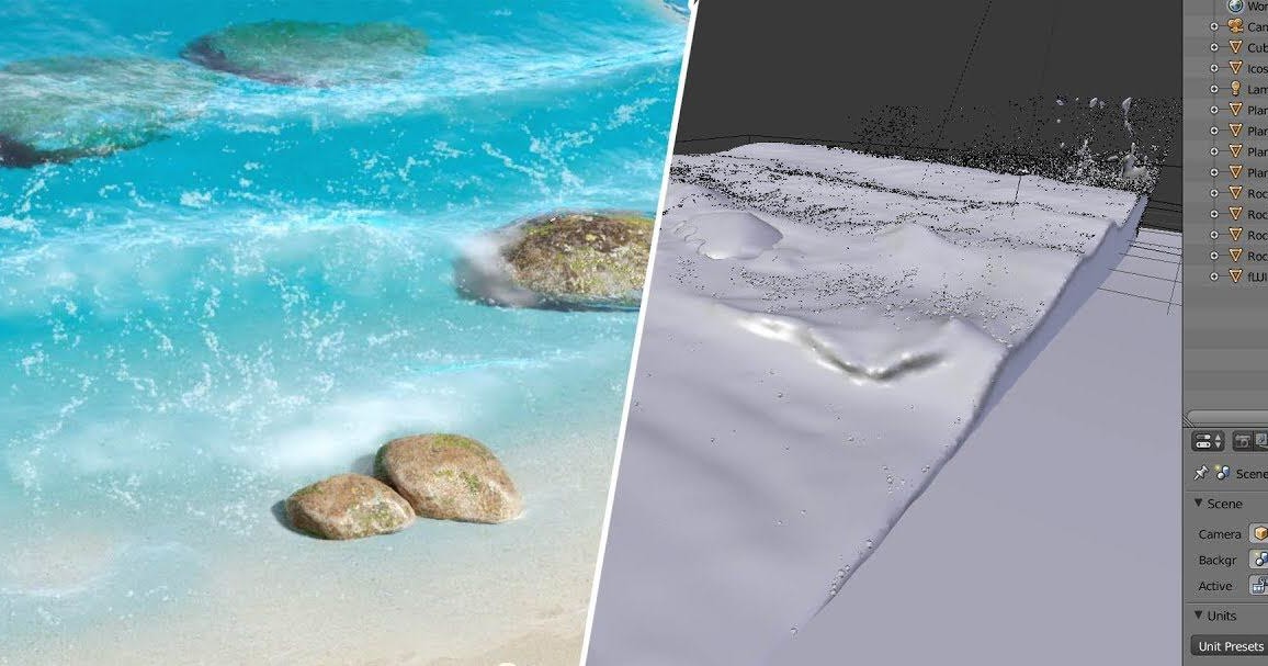 Simulating Ocean Waves in Blender CG TUTORIAL
