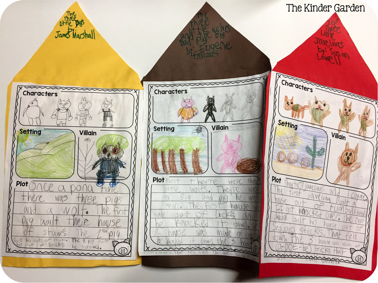 The Kinder Garden: Compare and Contrast with The Three Little Pigs!