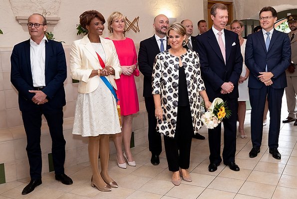 Grand Duke Henri and Grand Duchess Maria Teresa visited Bettembourg and were welcomed by Mayor Natalie Silva and Deputy Prime Minister Xavier Bettel