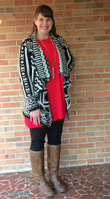 Create multiple looks from a basic tunic and leggings by adding layers and accessories!