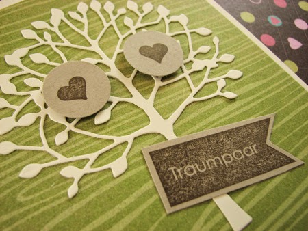 Hochzeitskarte mit Baum