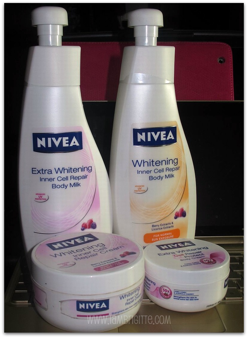 Nivea face whitening cream I try this way