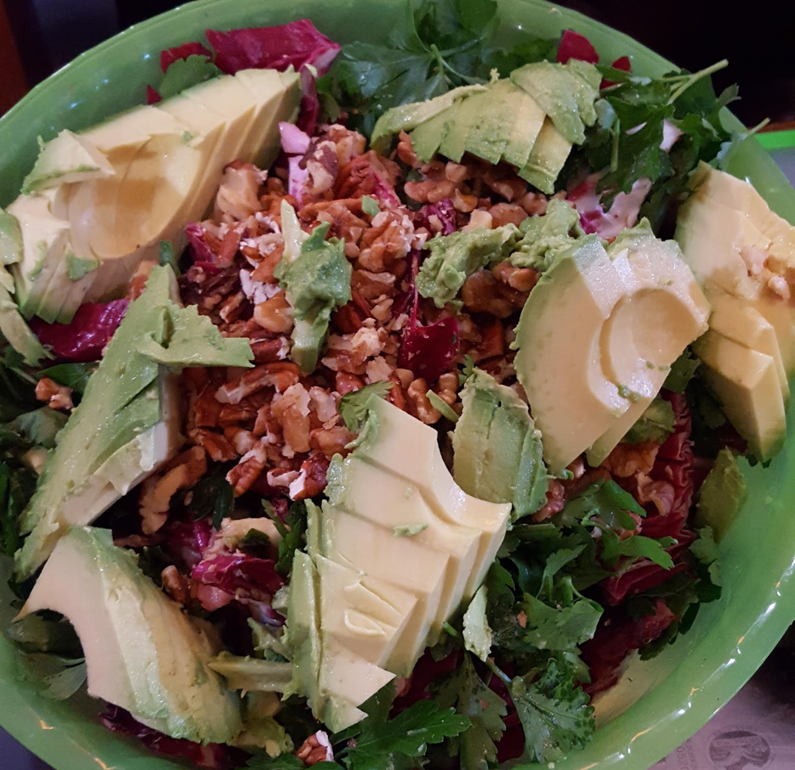 Radicchio, Avocado, & Herb Salad