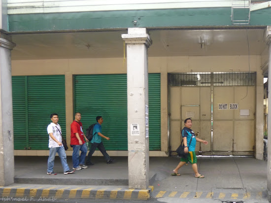 Members of Filipinos for Life walking along Rizal Avenue
