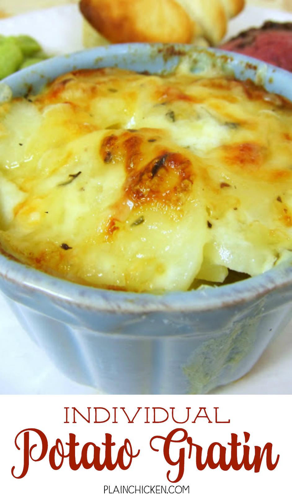 Individual Potato Gratin Plain Chicken