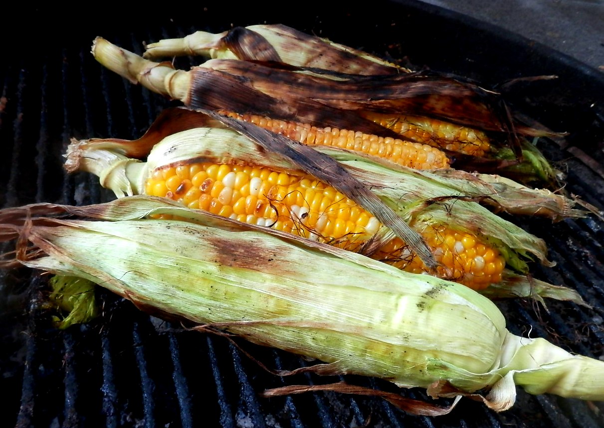 The Left Chapter BBQ Corn in the Husk with Lime and Chili Pepper Flakes