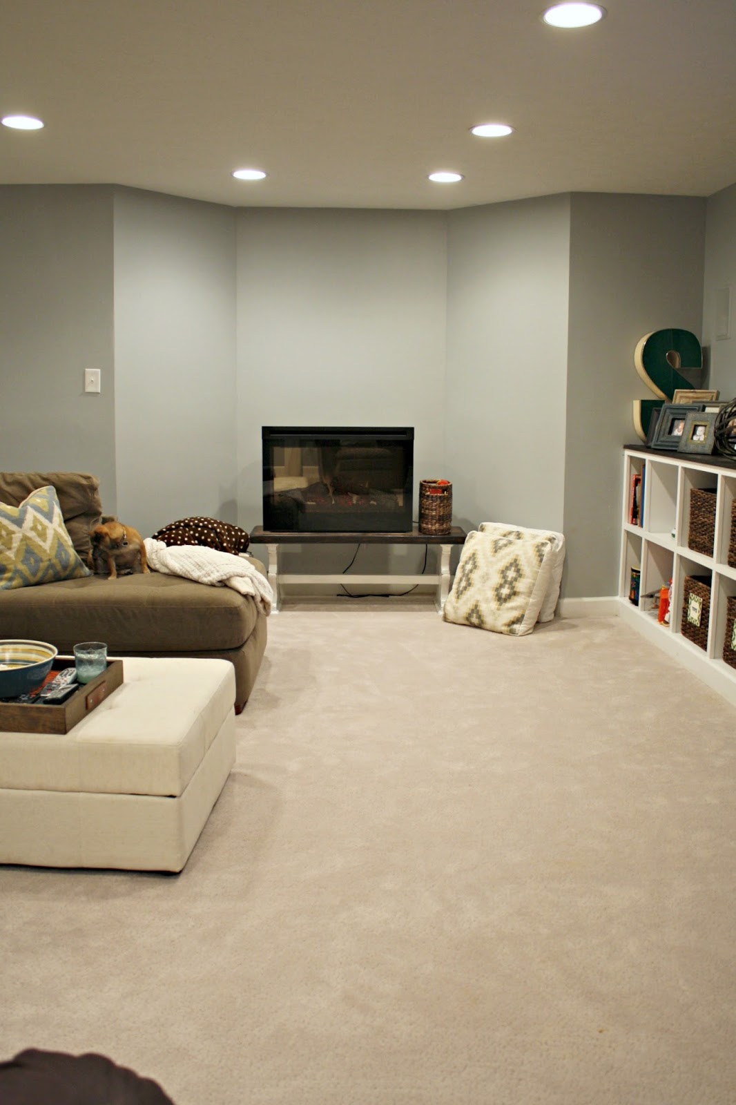 The perfect basement flooring and other fun changes! from Thrifty Decor Chick