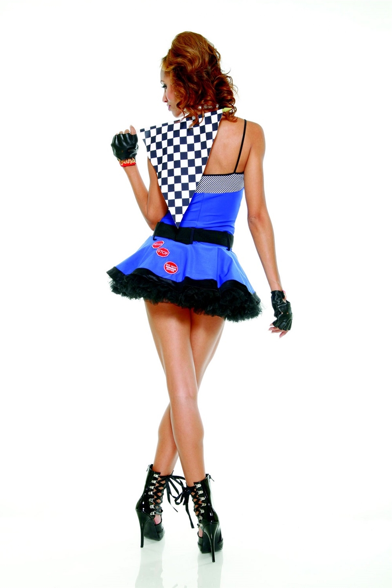 Flirtywomen Racer themed fancy dress costume