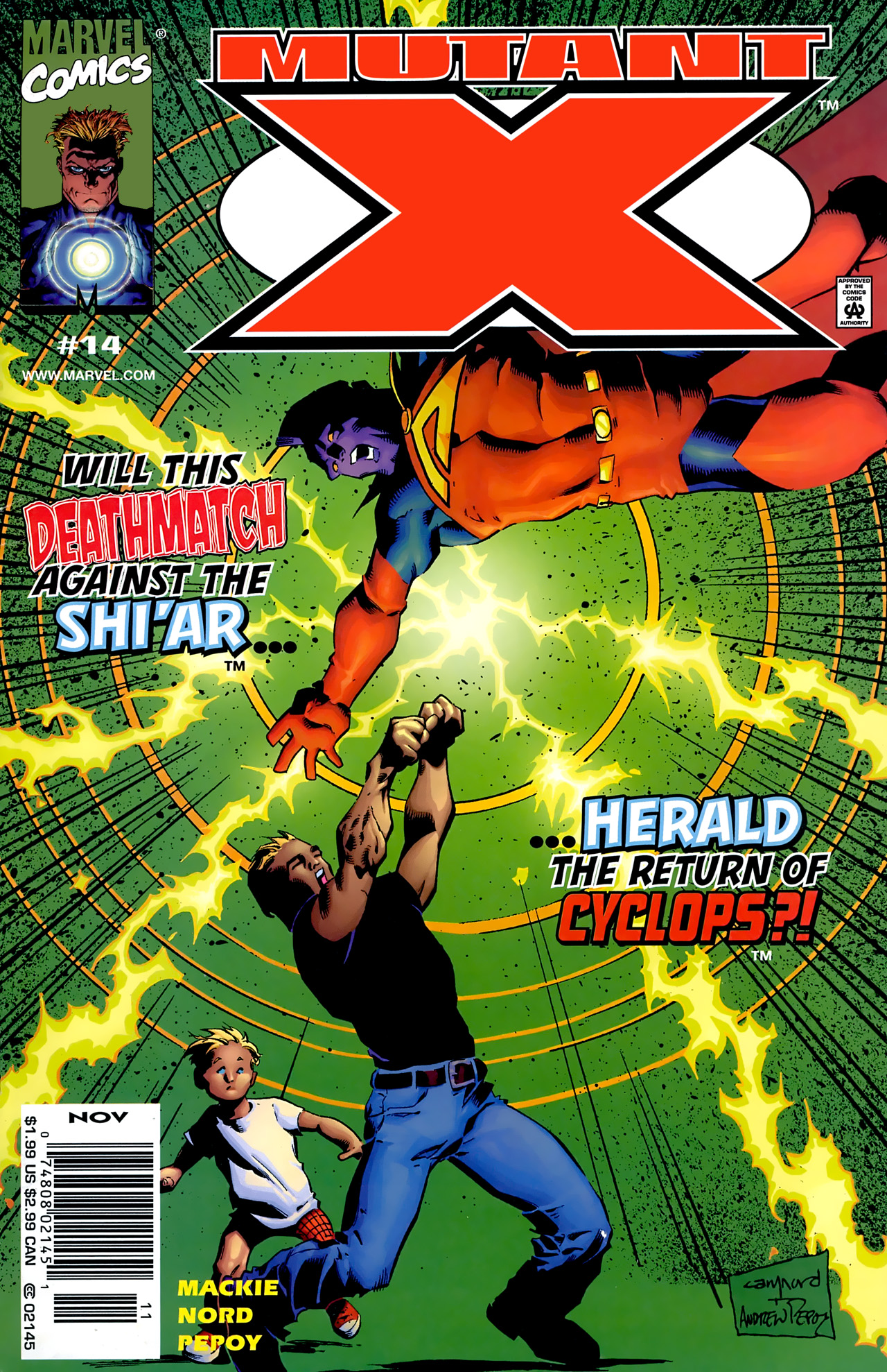 Read online Mutant X comic -  Issue #14 - 1