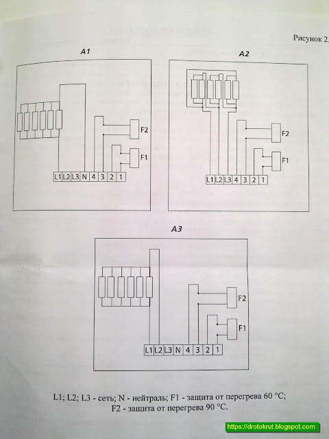 Схема подключения электрического канального воздухонагревателя для круглых каналов