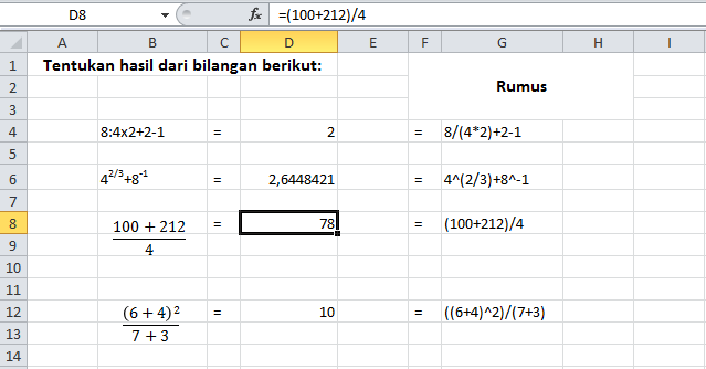 Rumus Pangkat Pecahan Di Excel Edukasi Lif Co Id